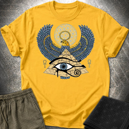 Horus Flower Of Life Egypt T-Shirt - Horus Flower Of Life Egypt T-Shirt - Daisy