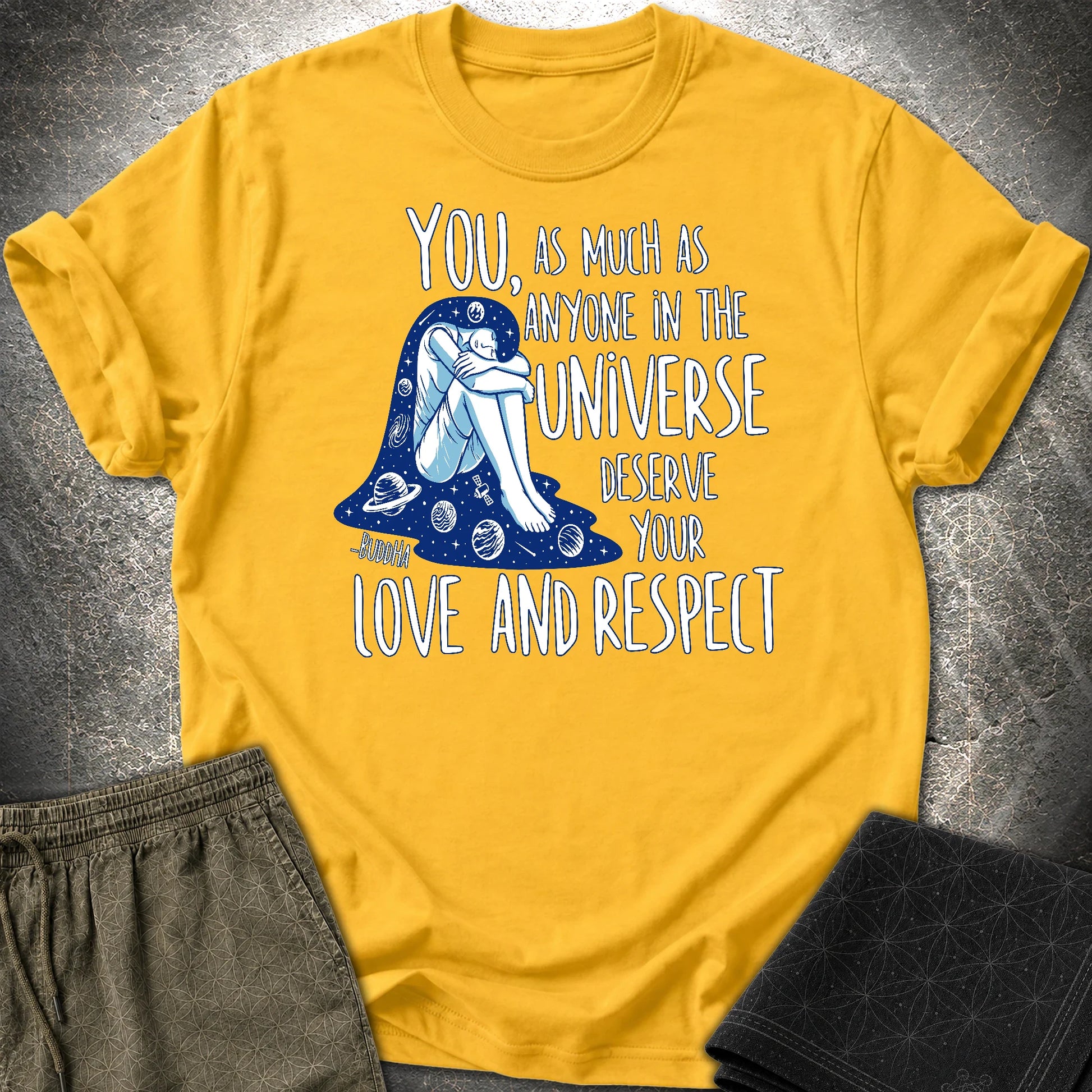 Buddha Love and Respect T-Shirt - Buddha Love and Respect T-Shirt - Daisy