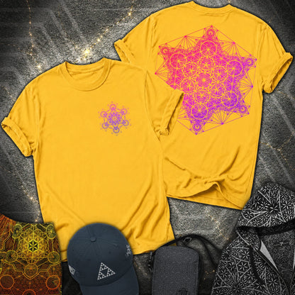 Metatron's Tesseract 2 Side 2 Sided T-Shirt - Metatron's Tesseract 2 Side 2 Sided T-Shirt - Daisy