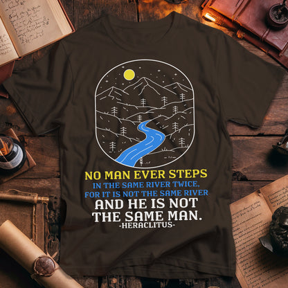 Heraclitus River Quote T-Shirt