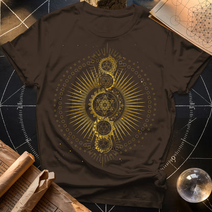 Sacred Geometry Radiating Mandala T-Shirt