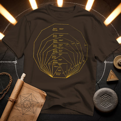 Regular Polygons Mathematical Art T-Shirt