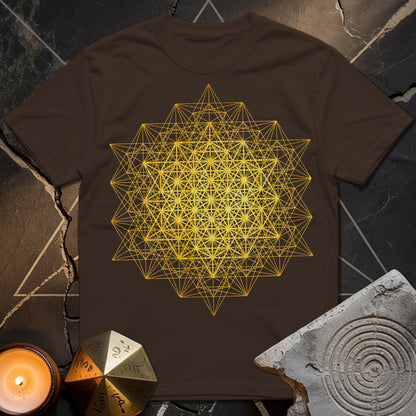 64 Tetrahedron Metatron Grid T-Shirt
