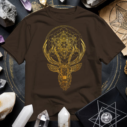 Metatron's Cube Deer T-Shirt