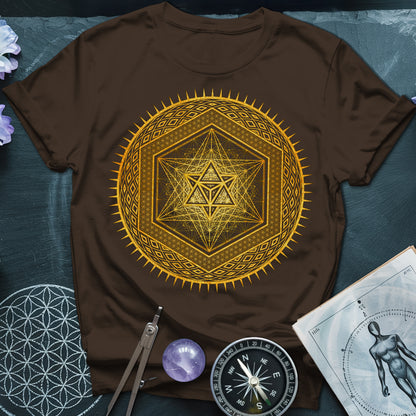 Metatron's Cube Radiating Merkaba T-Shirt