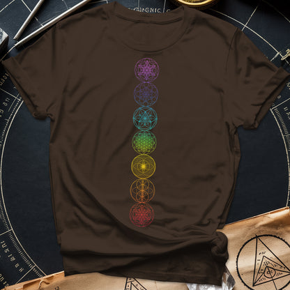 7 Sacred Geometry Chakras T-Shirt