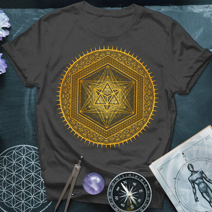Metatron's Cube Radiating Merkaba T-Shirt