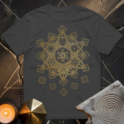 Metatron and Platonic Solids T-Shirt