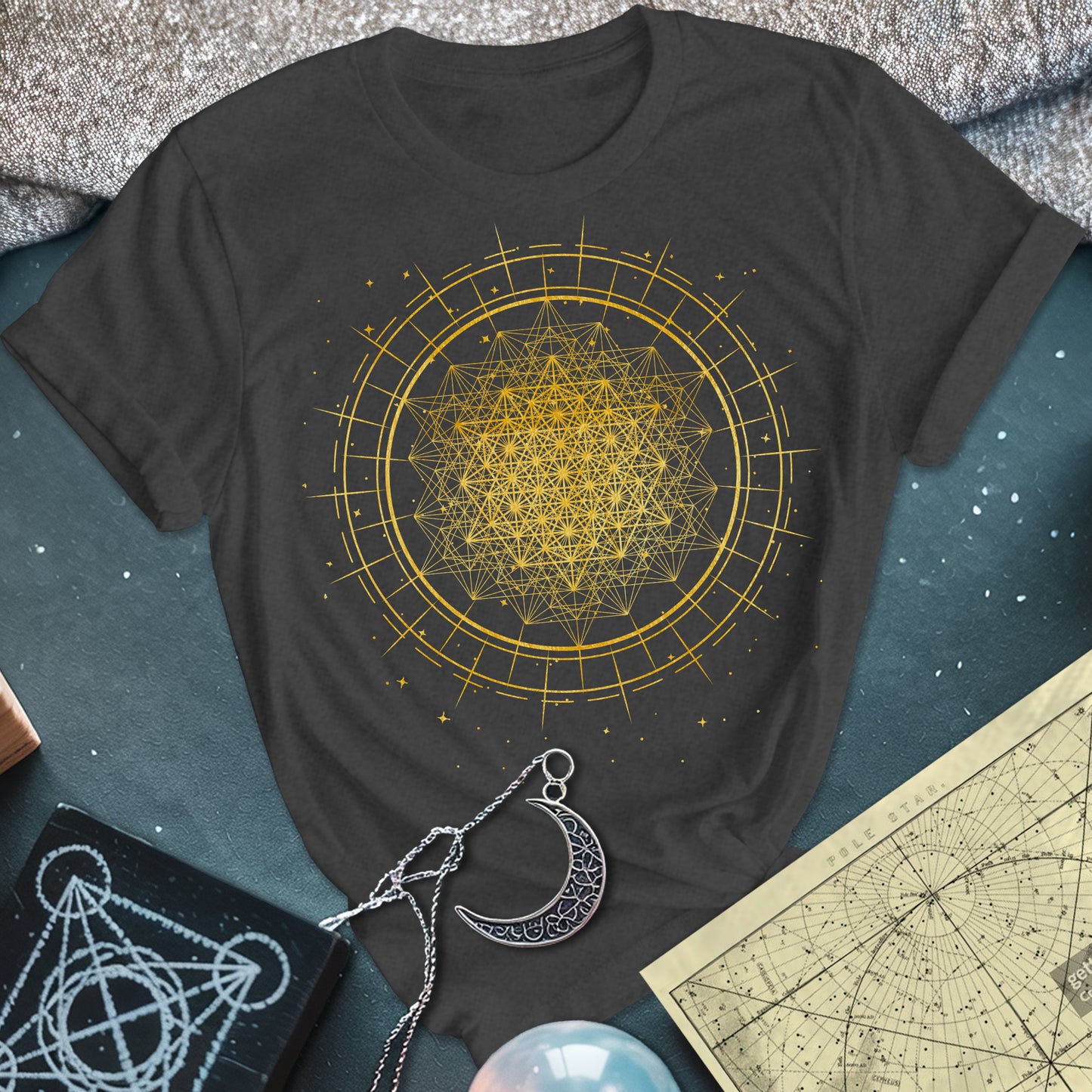 Radiating 64 Tetrahedron T-Shirt