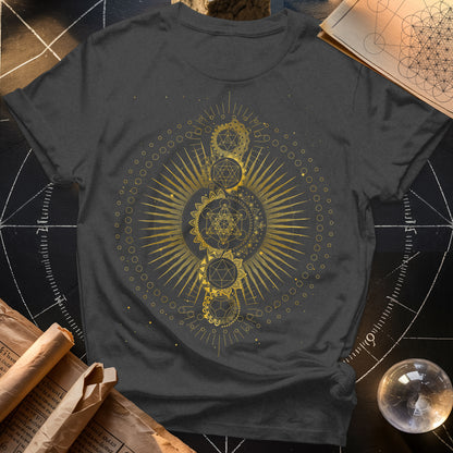 Sacred Geometry Radiating Mandala T-Shirt
