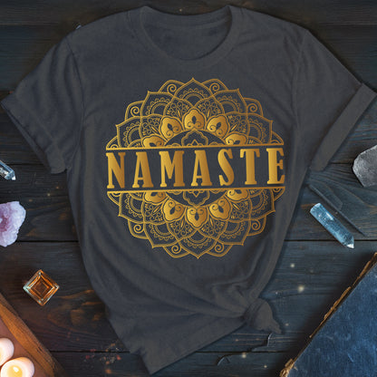 Namaste Gold Mandala T-Shirt