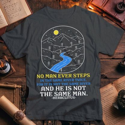 Heraclitus River Quote T-Shirt