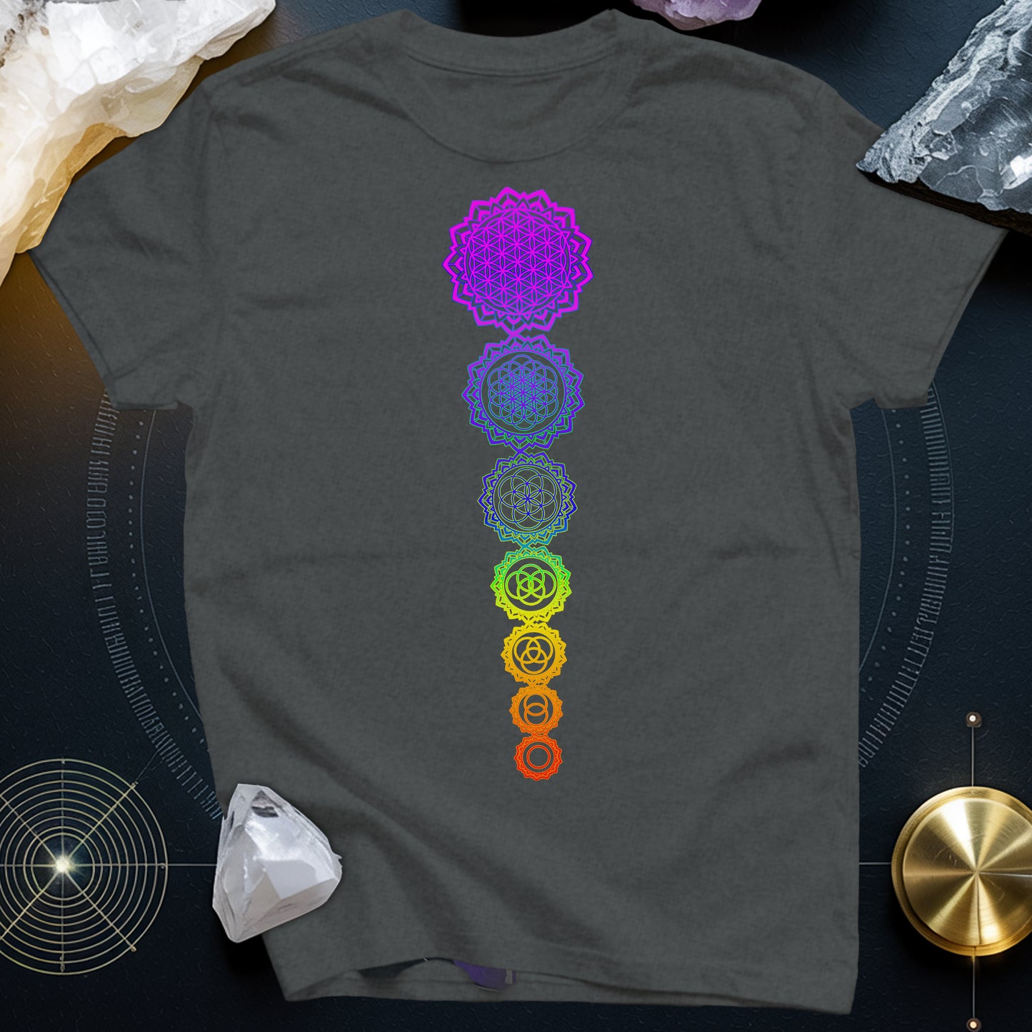 Flower Of Life Chakras T-Shirt