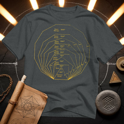 Regular Polygons Mathematical Art T-Shirt