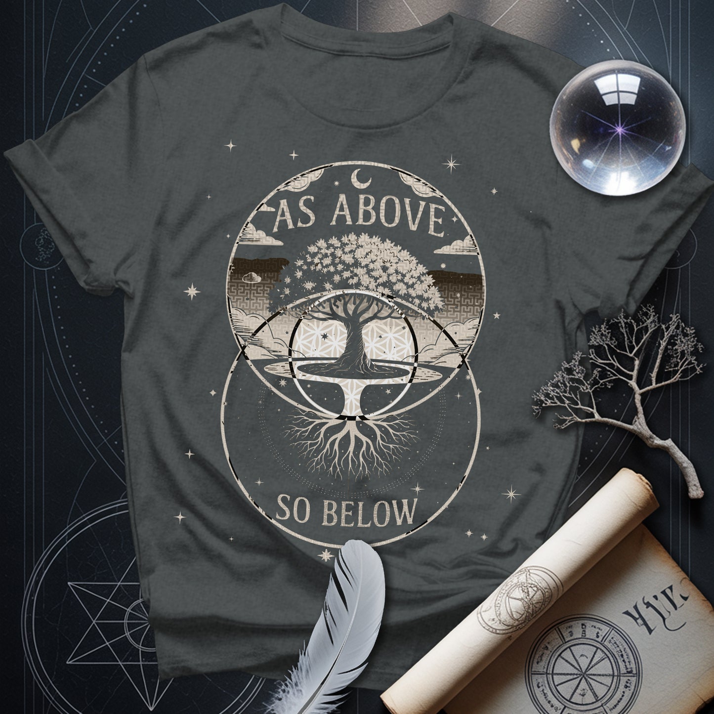 As Above So Below Vesica T-Shirt