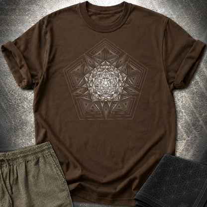 Pentagon Mosaic T-Shirt - Pentagon Mosaic T-Shirt - Dark Chocolate