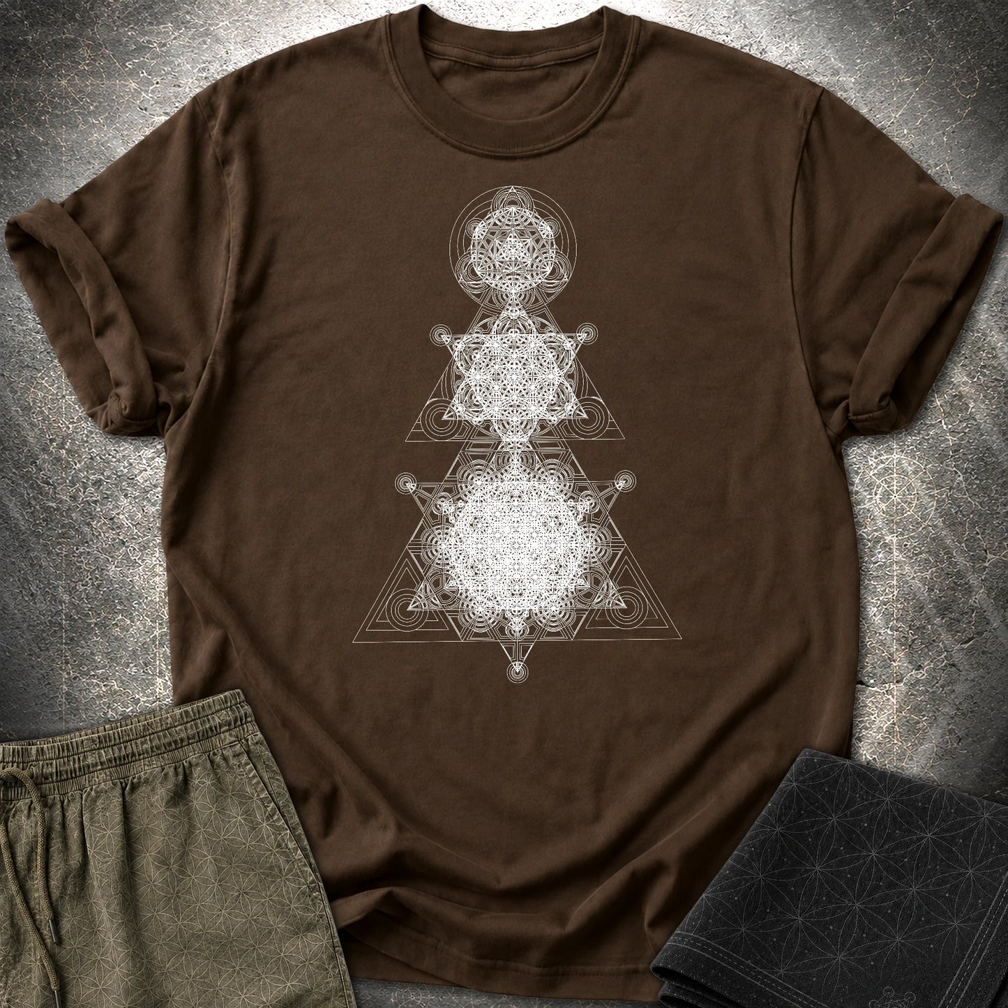 Sacred Tower T-Shirt - Sacred Tower T-Shirt - Dark Chocolate