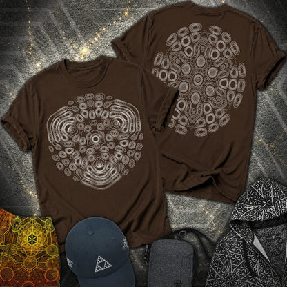 The Observers From Beyond 2 Sided T-Shirt - The Observers From Beyond 2 Sided T-Shirt - Dark Chocolate