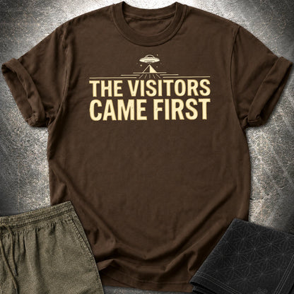 The Visittors Come First - The Visittors Come First T-Shirt - Dark Chocolate