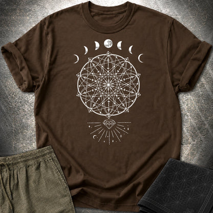 Inner Beauty Moon Phases T-Shirt - Inner Beauty Moon Phases T-Shirt - Dark Chocolate
