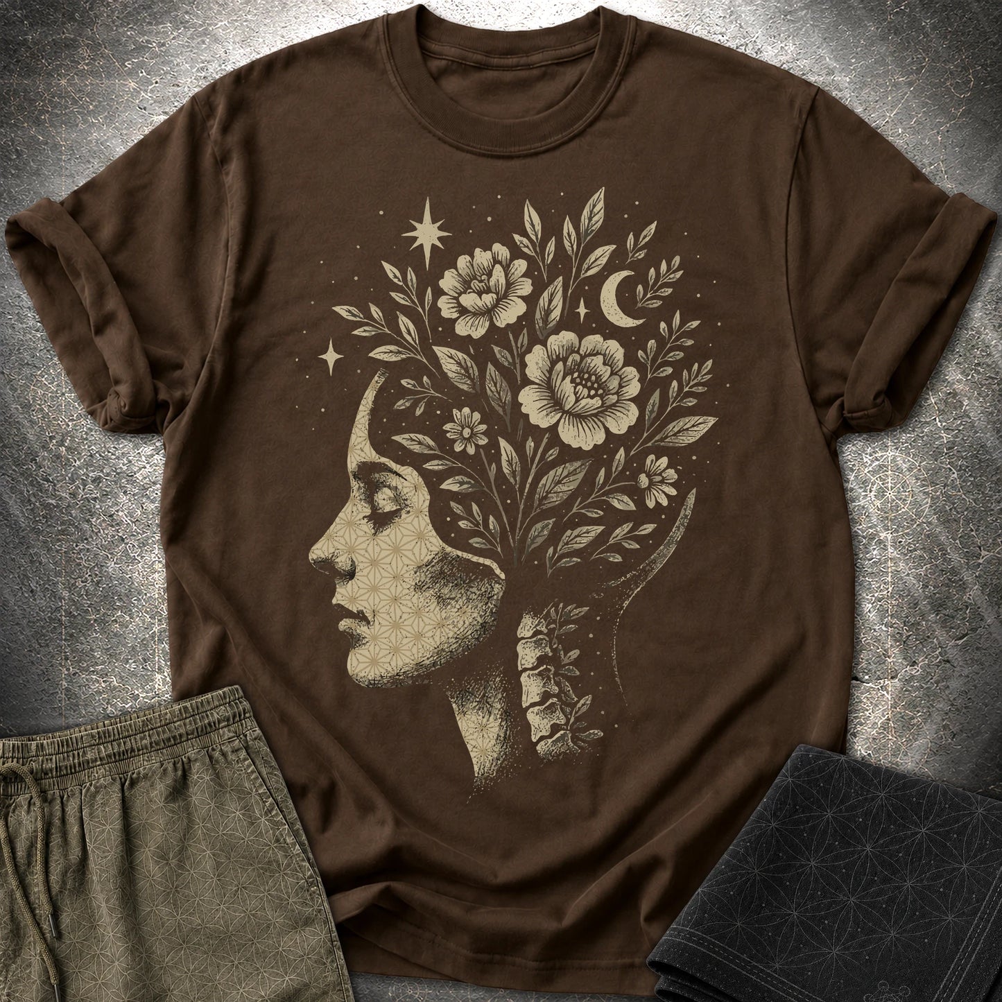 Inner Garden T-Shirt - Inner Garden T-Shirt - Dark Chocolate