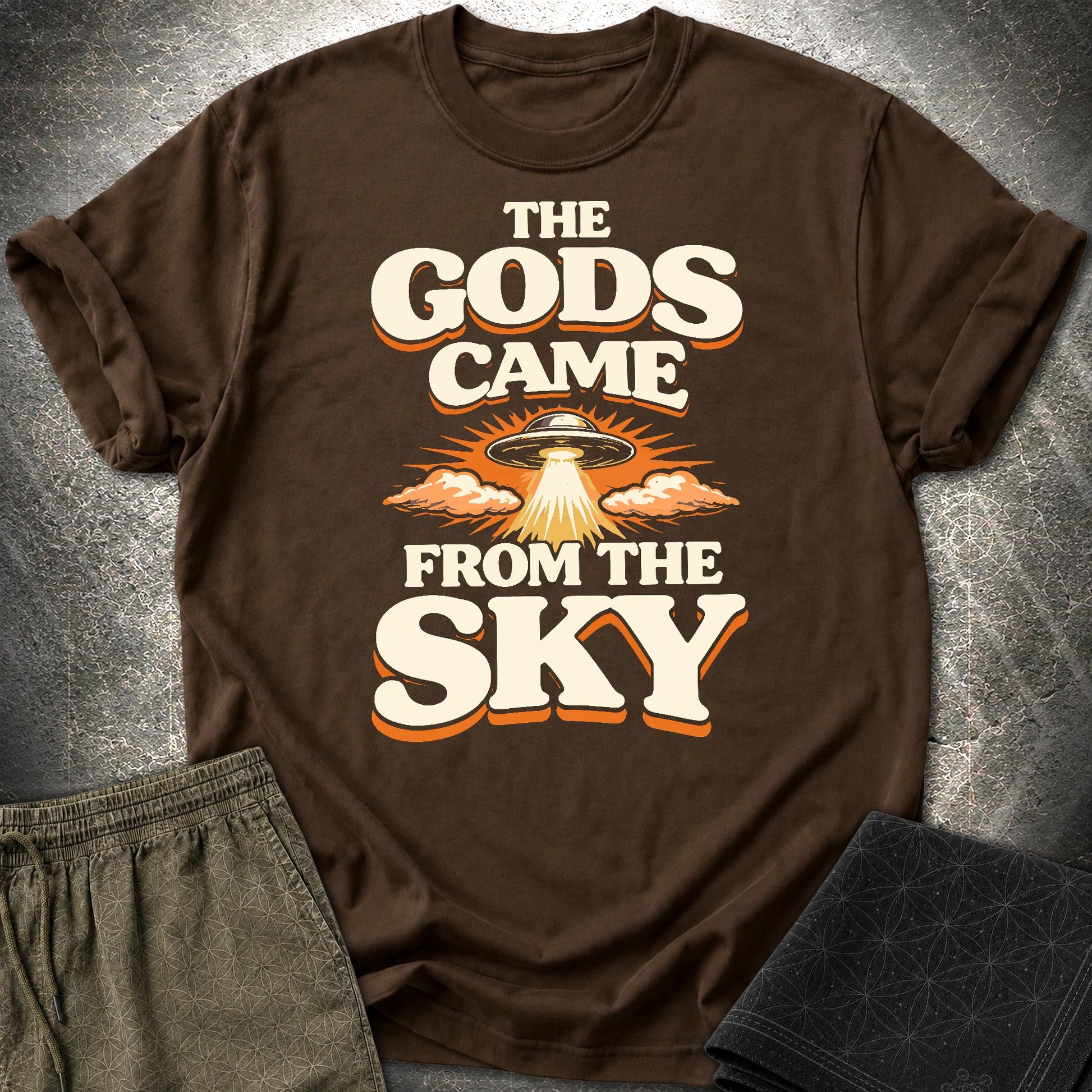 The Gods Came From Sky - The Gods Came From Sky T-Shirt - Dark Chocolate