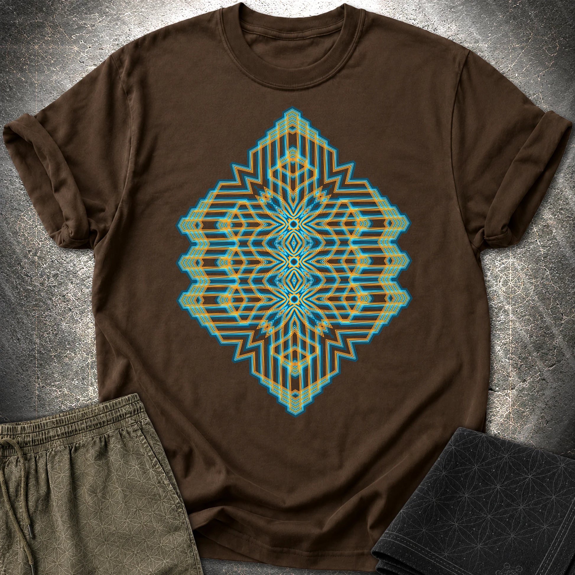 Triune Signal Temple - Triune Signal Temple T-Shirt - Dark Chocolate