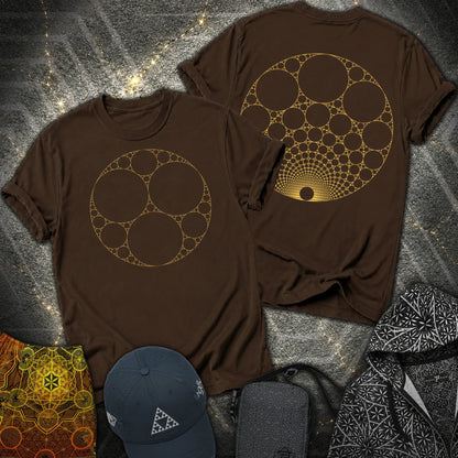 Apollonian Gasket 2 Sided T-Shirt - Apollonian Gasket 2 Sided T-Shirt - Dark Chocolate
