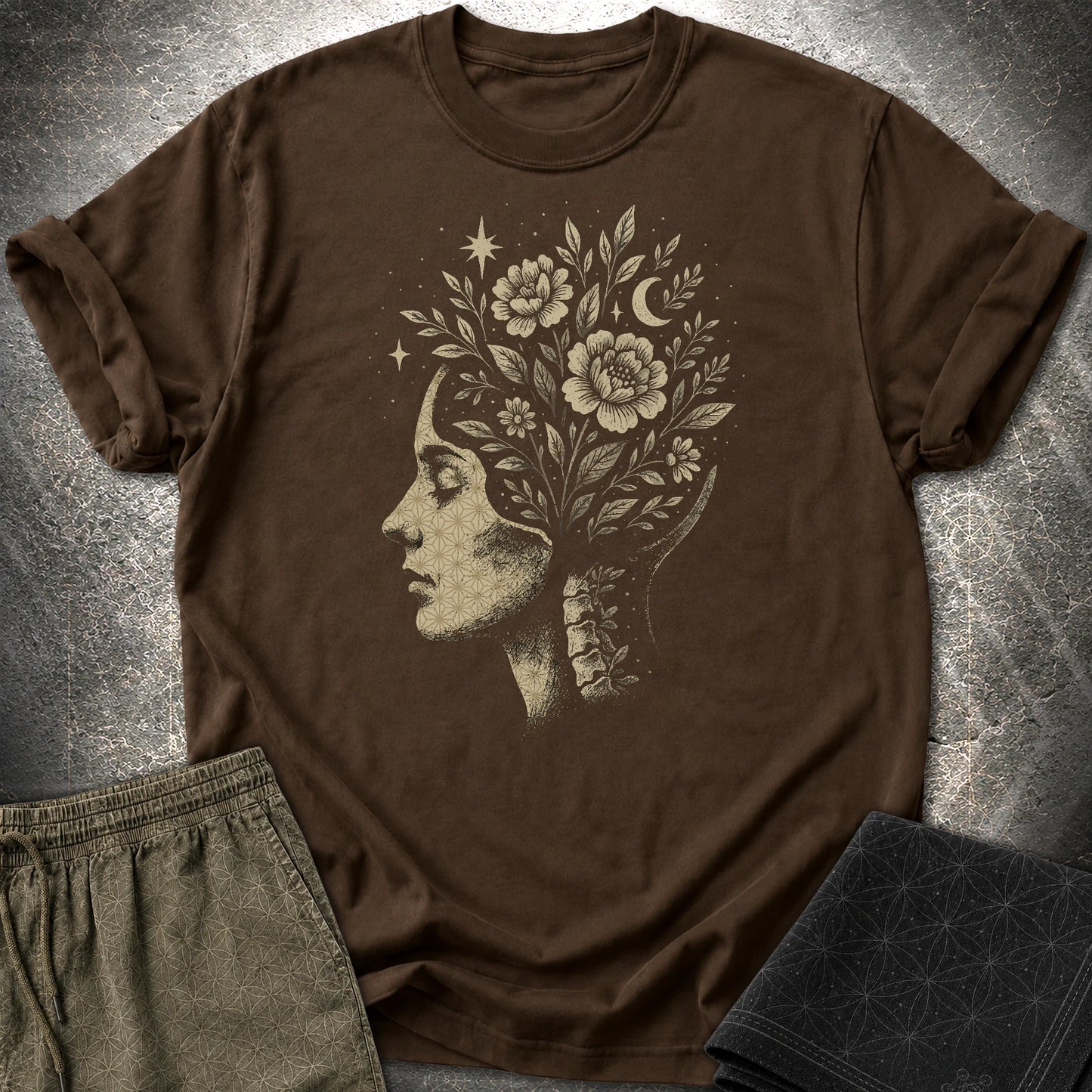 Inner Garden T-Shirt - Inner Garden T-Shirt - Dark Chocolate