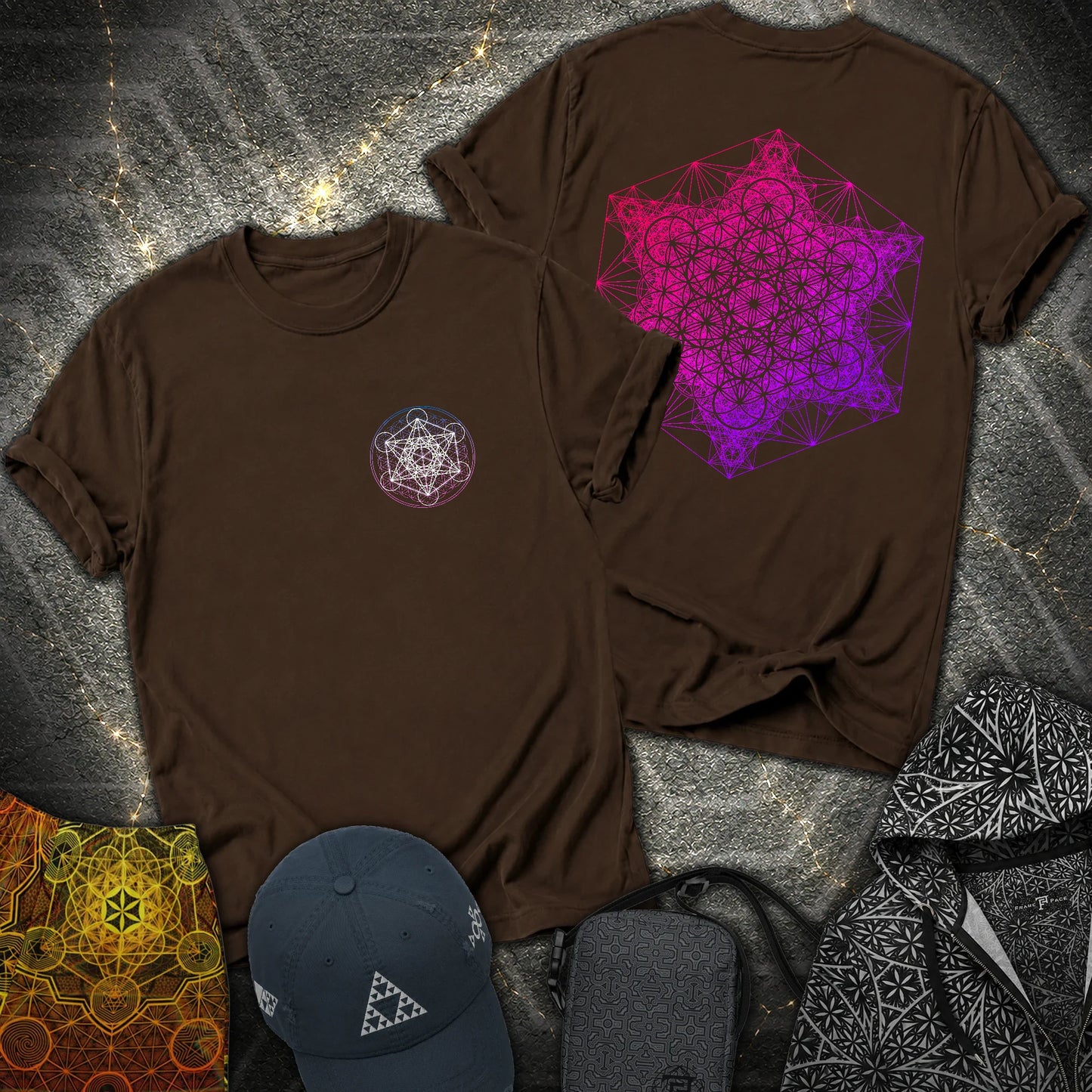 Metatron Superstructure 2 Sided T-Shirt - Metatron Superstructure 2 Sided T-Shirt - Dark Chocolate
