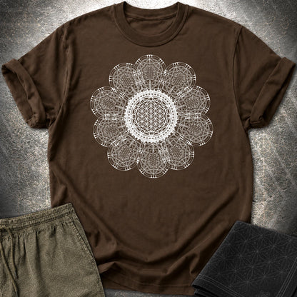 Rave Flower T-Shirt - Rave Flower T-Shirt - Dark Chocolate