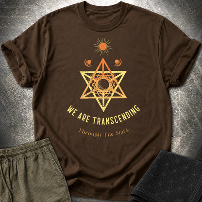 Transcending Through Stars T-Shirt - Transcending Through Stars T-Shirt - Dark Chocolate