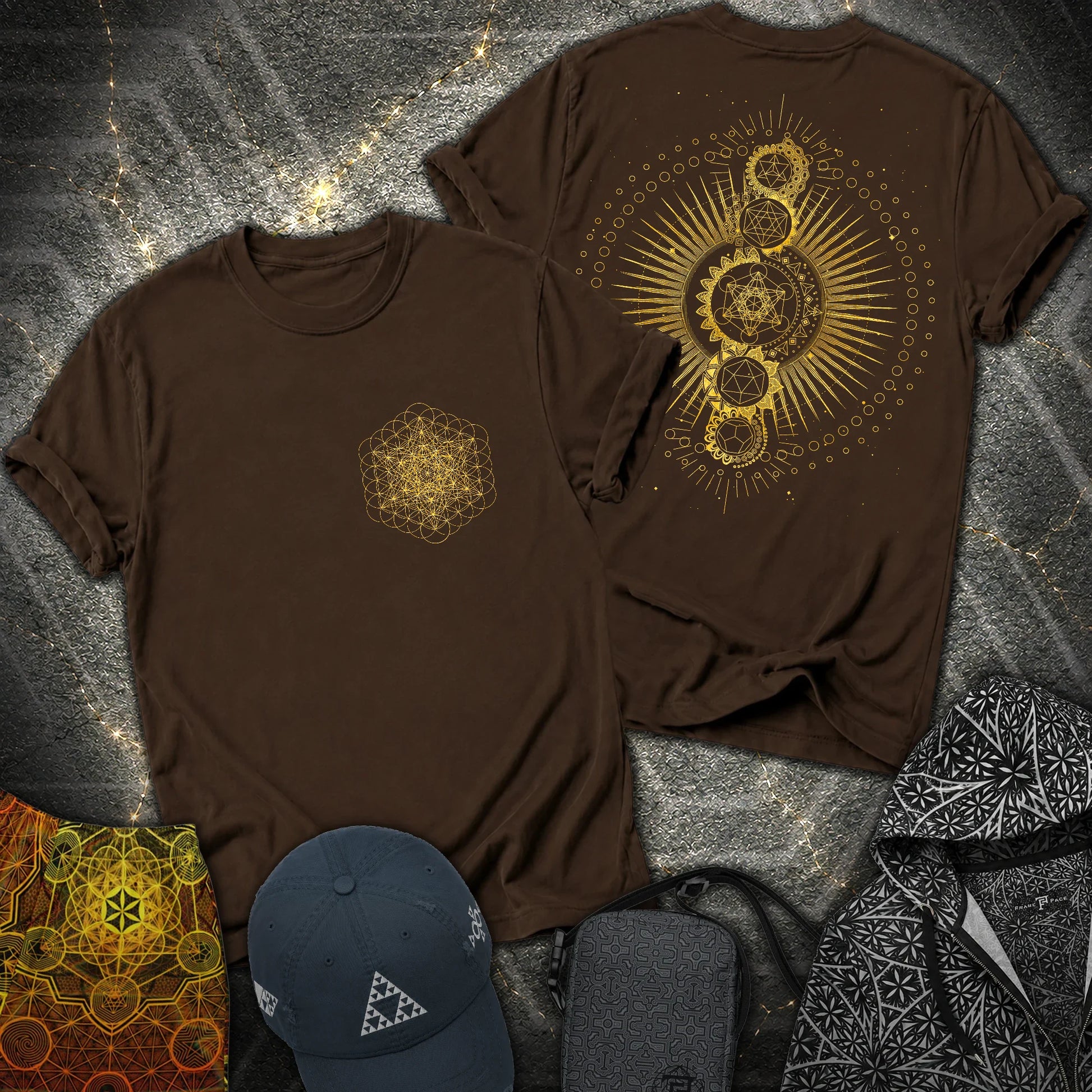 Metatron Journey 2 Sided T-Shirt - Metatron Journey 2 Sided T-Shirt - Dark Chocolate