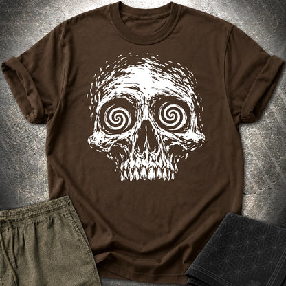 Hypnotic Skull T-Shirt - Hypnotic Skull T-Shirt - Dark Chocolate