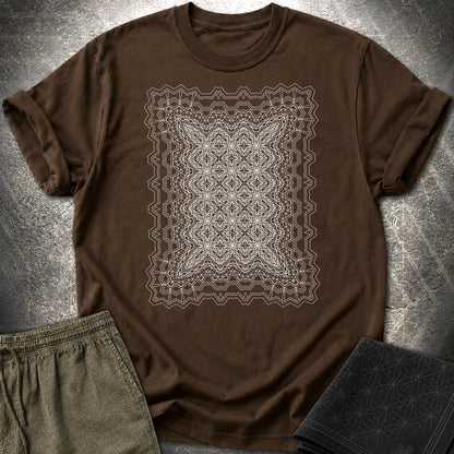 Infinite Geometric Lattice - Infinite Geometric Lattice T-Shirt - Dark Chocolate