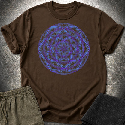 Sierpinski Seed Of Life T-Shirt - Sierpinski Seed Of Life T-Shirt - Dark Chocolate