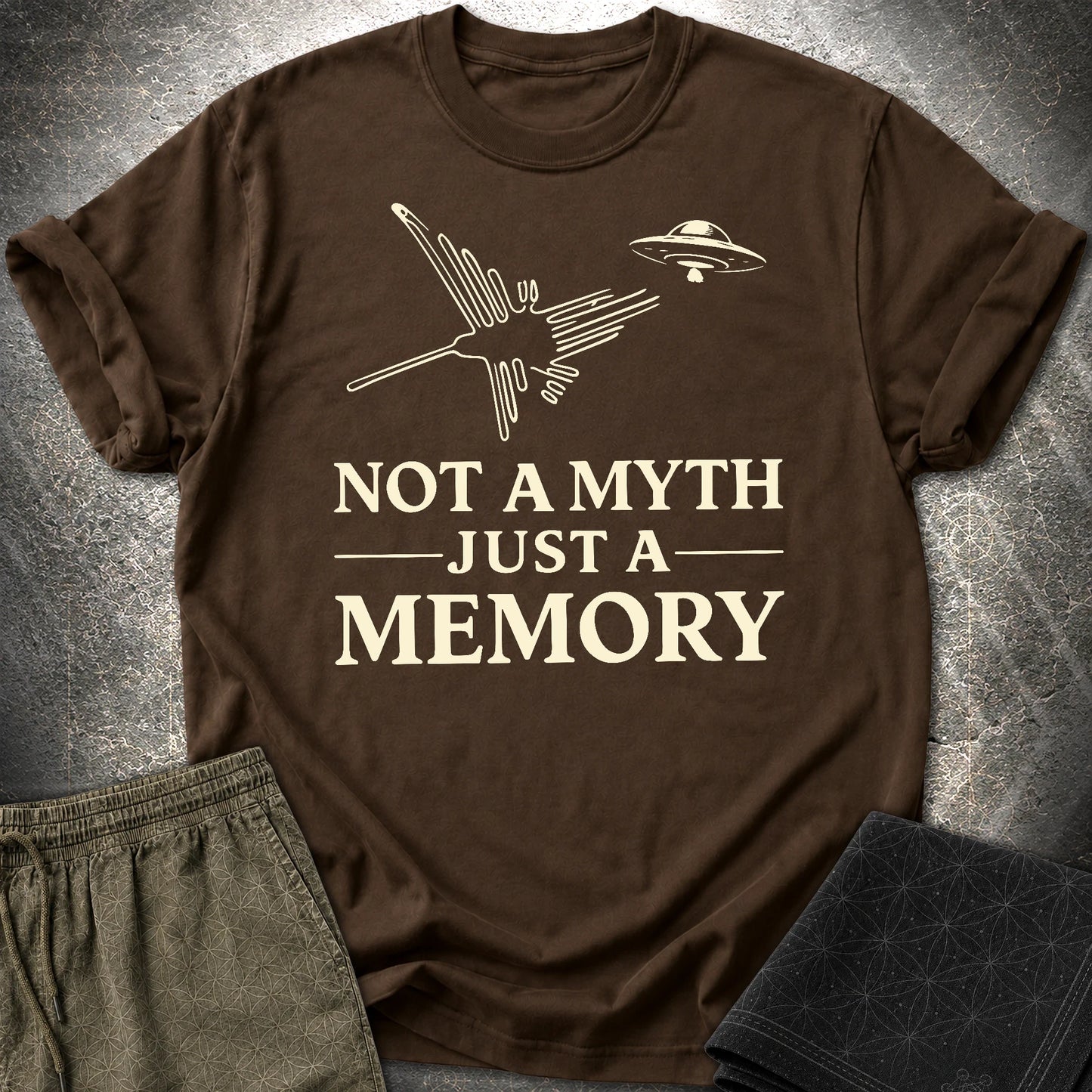 NOT MYTH JUST MEMORY - NOT MYTH JUST MEMORY T-Shirt - Dark Chocolate