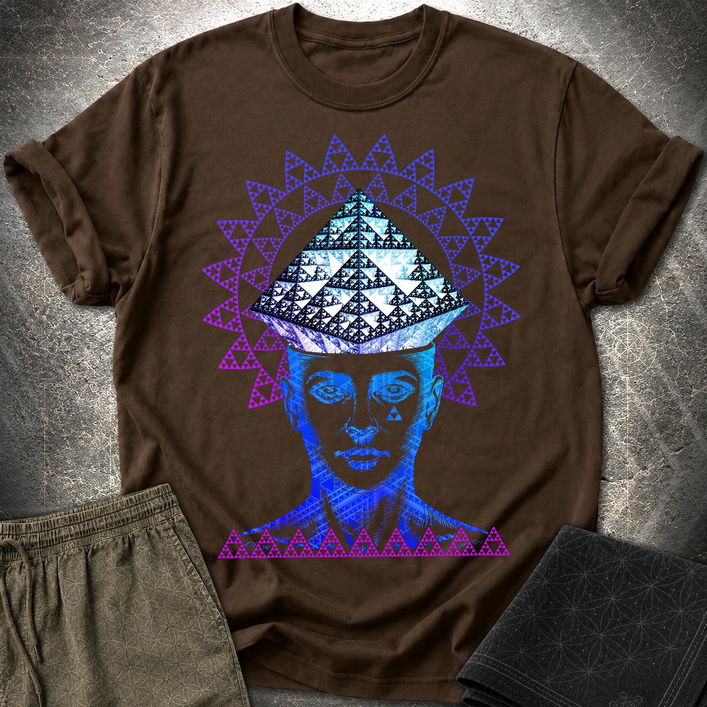 Infinite Fractal Mind T-Shirt - Infinite Fractal Mind T-Shirt - Dark Chocolate