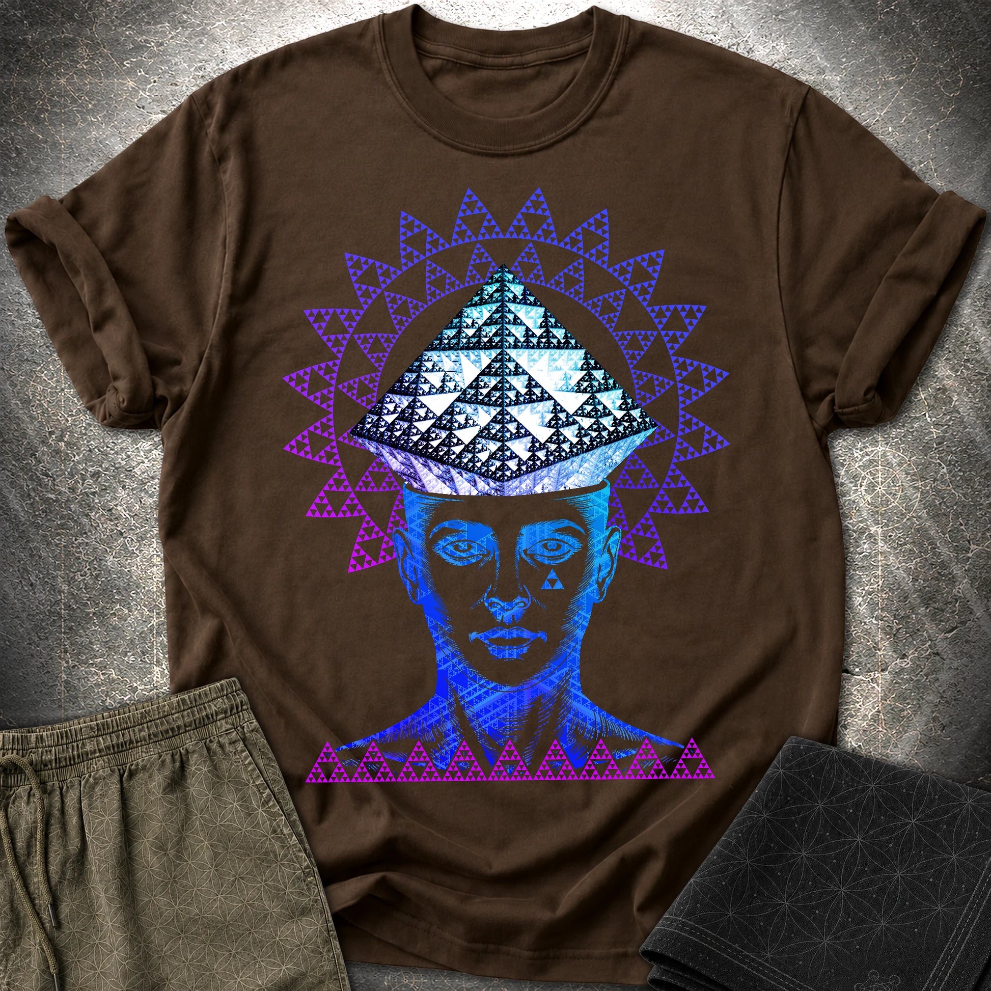 Infinite Fractal Mind T-Shirt - Infinite Fractal Mind T-Shirt - Dark Chocolate