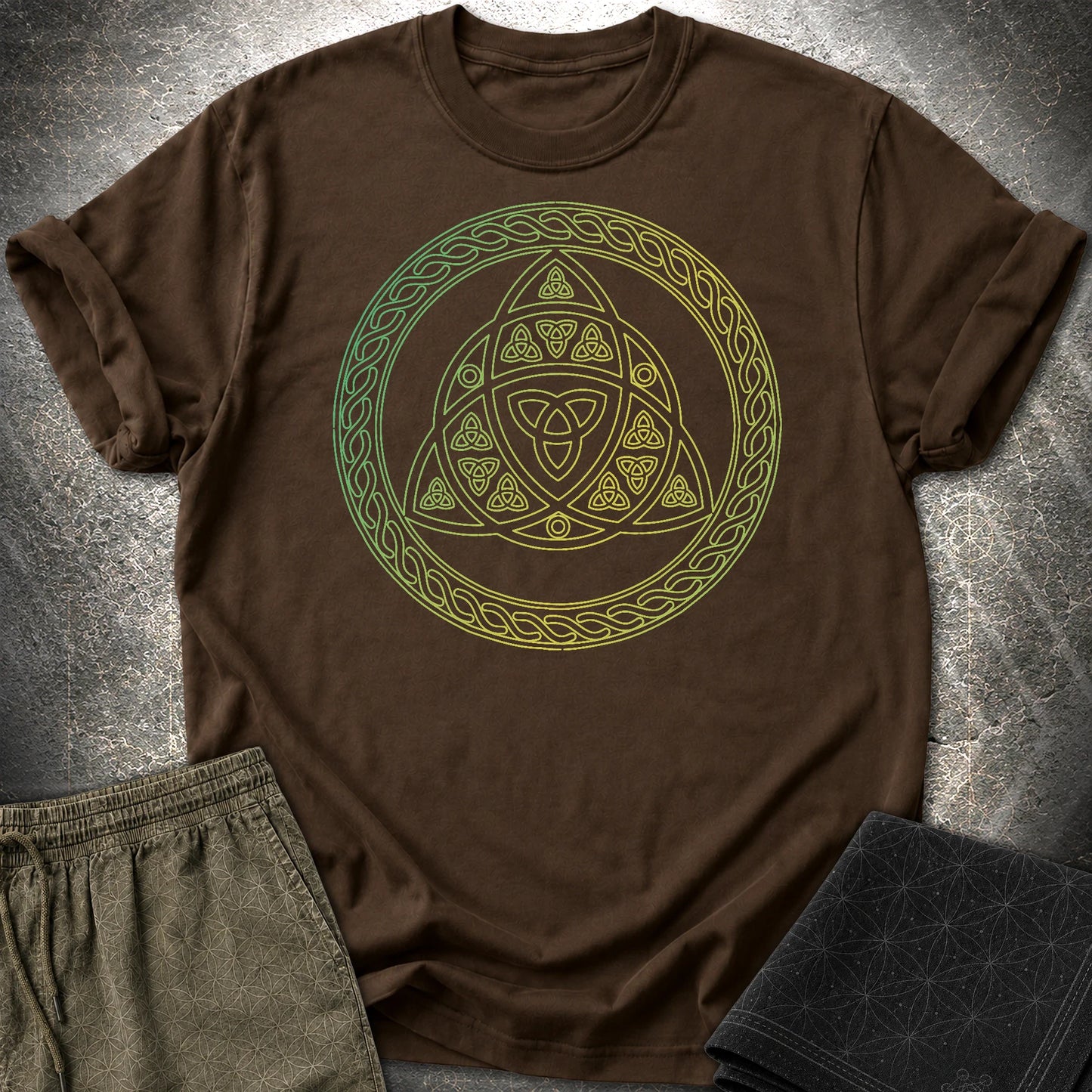 Triquetra T-Shirt - Triquetra T-Shirt - Dark Chocolate