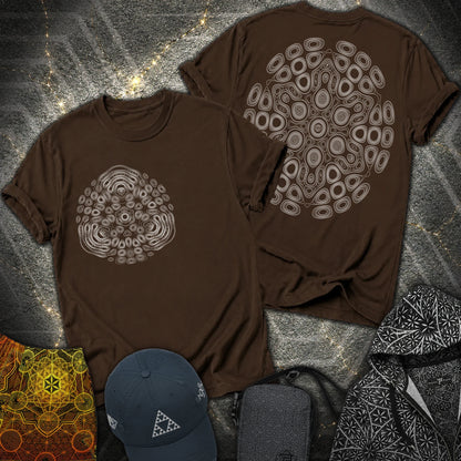 The Observers From Beyond 2 Sided T-Shirt - The Observers From Beyond 2 Sided T-Shirt - Dark Chocolate