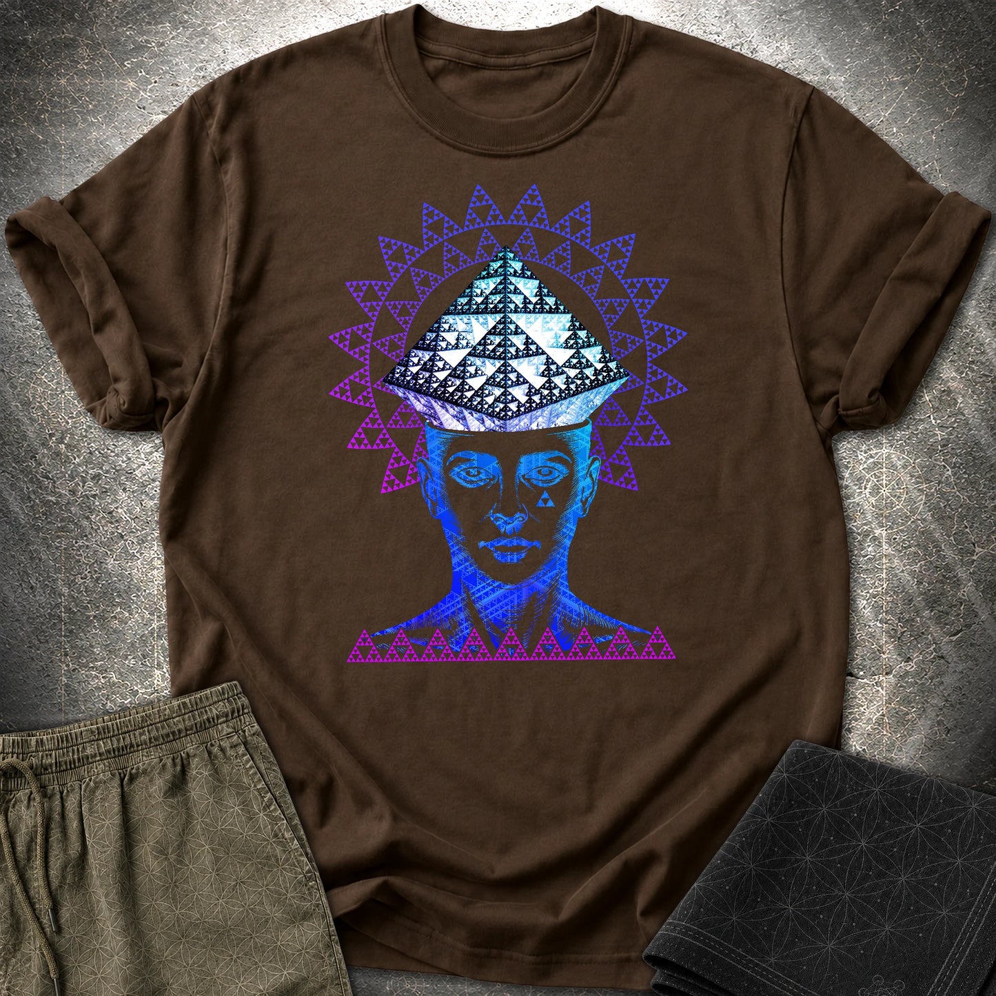 Infinite Fractal Mind T-Shirt - Infinite Fractal Mind T-Shirt - Dark Chocolate