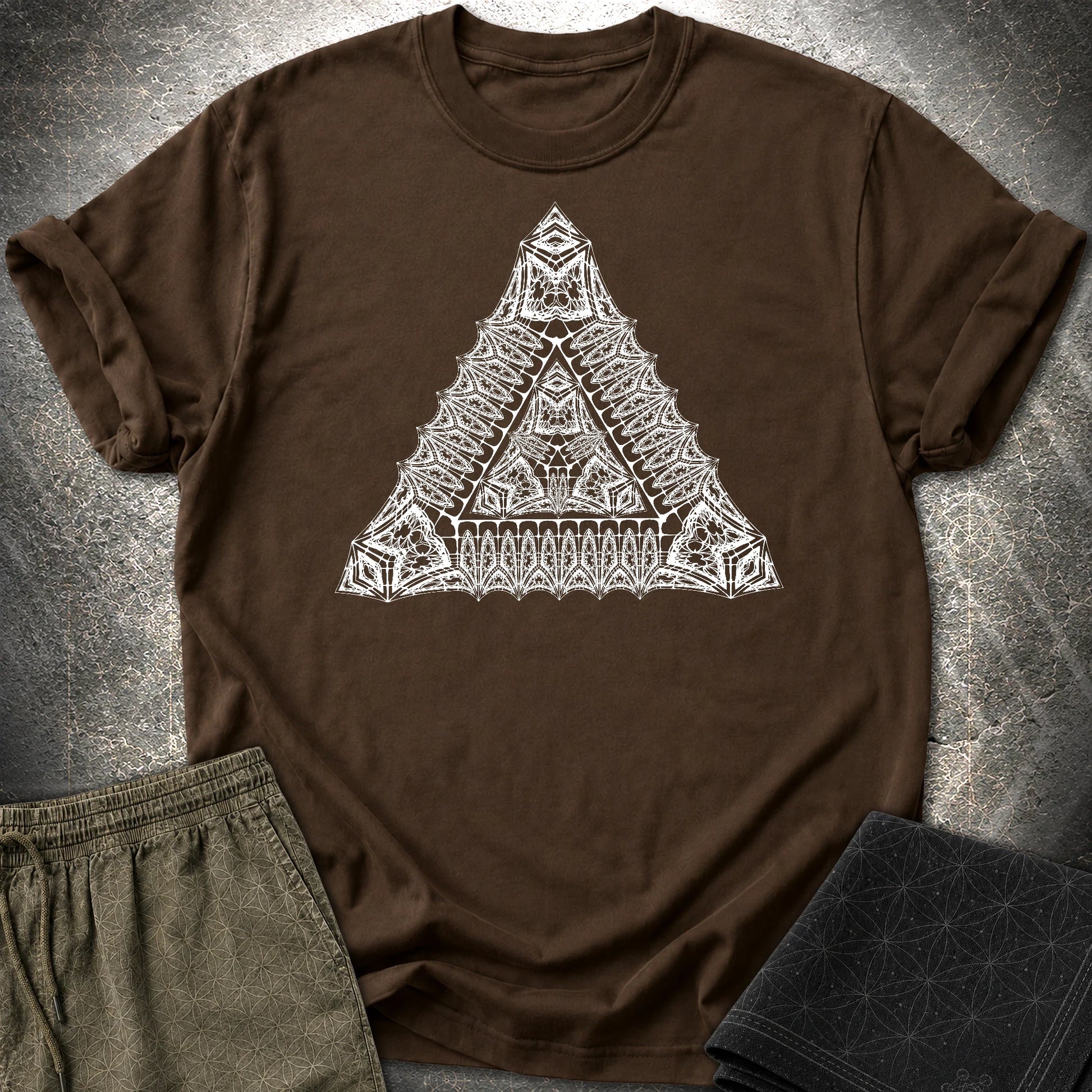 Living Triangle T-Shirt - Living Triangle T-Shirt - Dark Chocolate