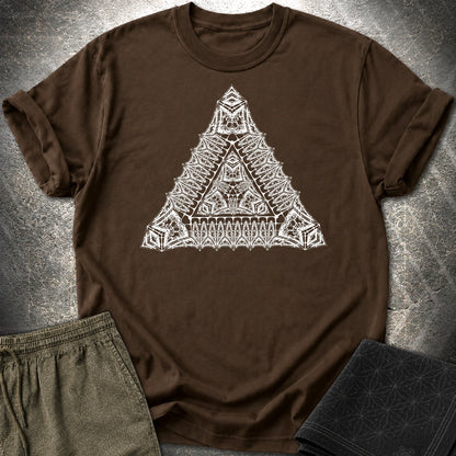 Living Triangle T-Shirt - Living Triangle T-Shirt - Dark Chocolate
