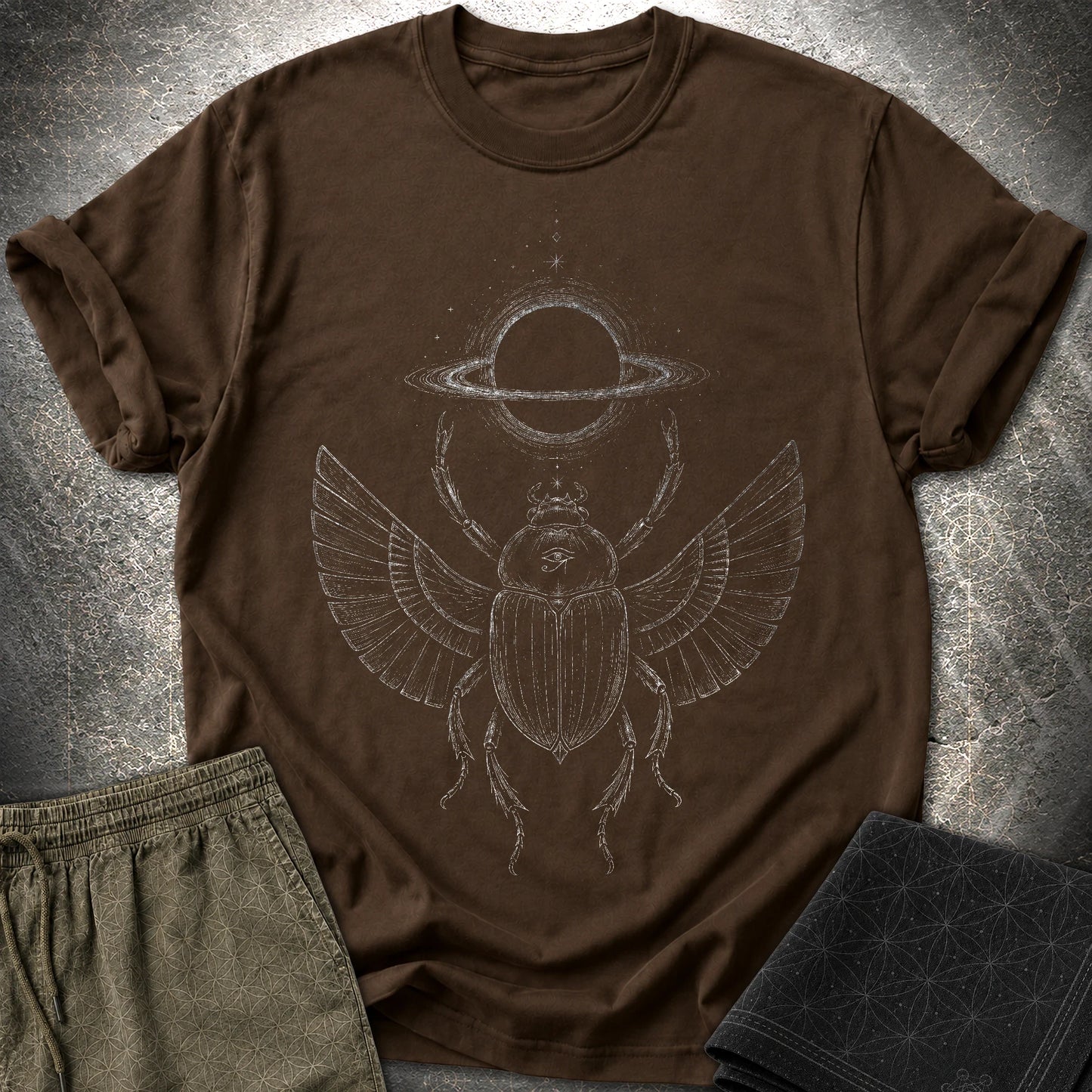 Void Scarab - Void Scarab T-Shirt - Dark Chocolate