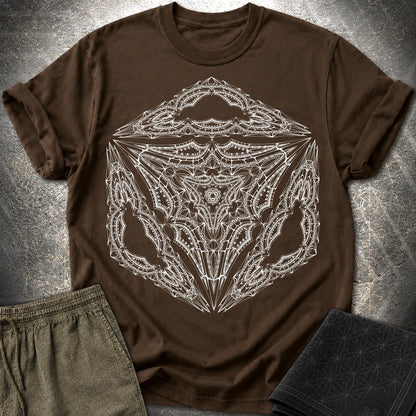 Organic Octahedron T-Shirt - Organic Octahedron T-Shirt - Dark Chocolate