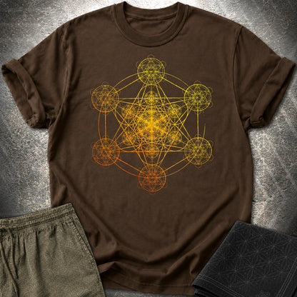 Metatron's Fractal Universe T-Shirt - Metatron's Fractal Universe T-Shirt - Dark Chocolate