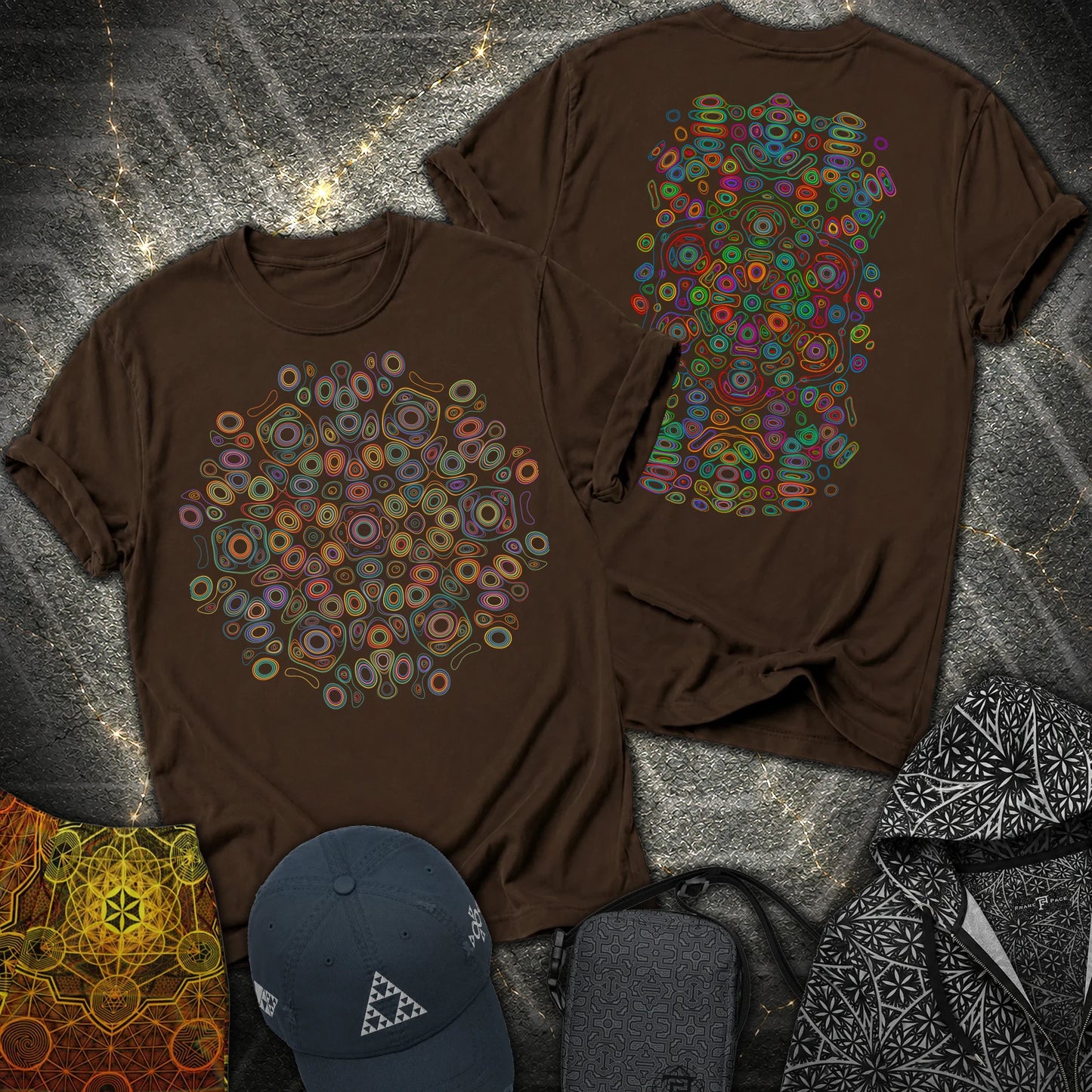 Frequency Of Color - Frequency Of Color 2 Sided T-Shirt - Dark Chocolate