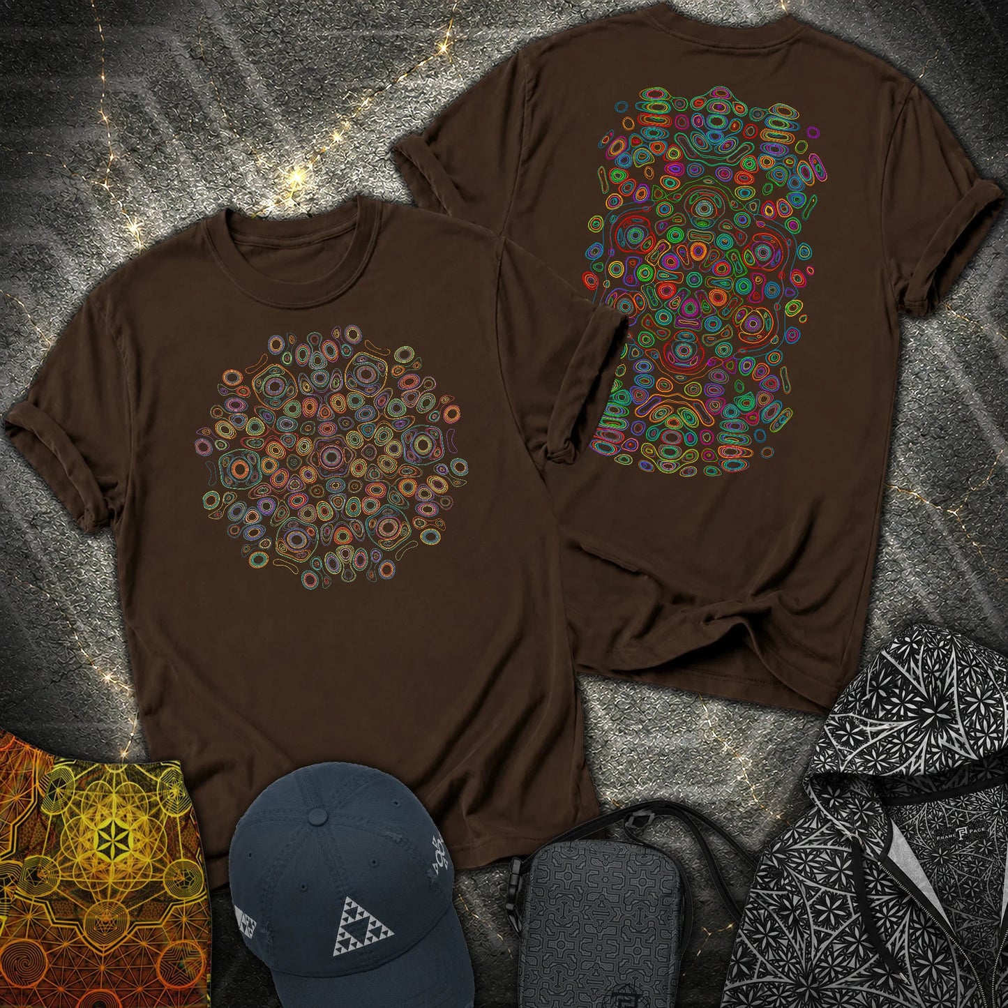 Frequency Of Color 2 Sided T-Shirt - Frequency Of Color 2 Sided T-Shirt - Dark Chocolate