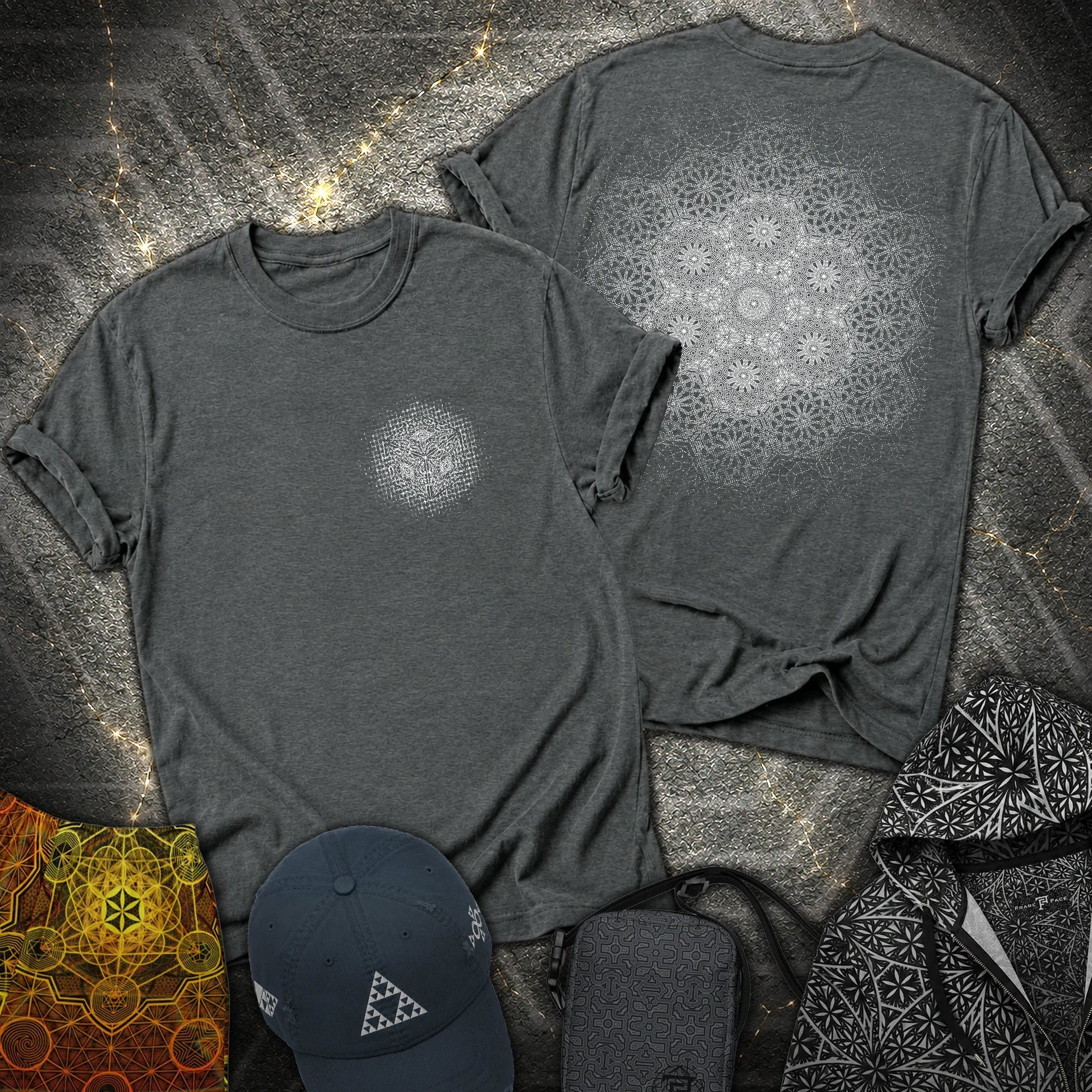 Growth Organic Cube 2 Sided T-Shirt - Growth Organic Cube 2 Sided T-Shirt - Dark Heather